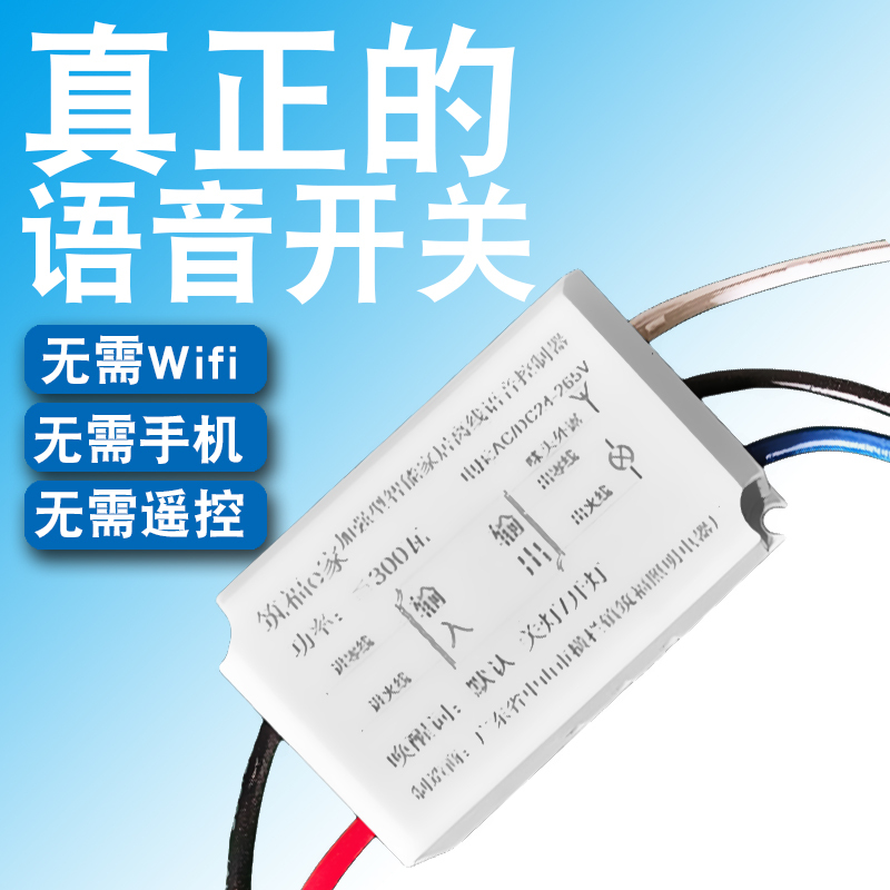 Intelligent Voice Switch, Offline Voice-Controlled Light, Sound Remote Control Controller, Household Lighting Power Switch, Light Accessories
