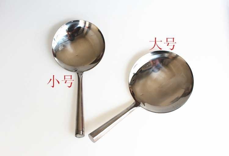 Đồ dùng nhà bếp bằng thép không gỉ dày nồi cơm đậu phụ não hoa xẻng bọ cạp cũ bọ cạp phẳng muỗng xúc gạo - Phòng bếp kệ để dao thớt