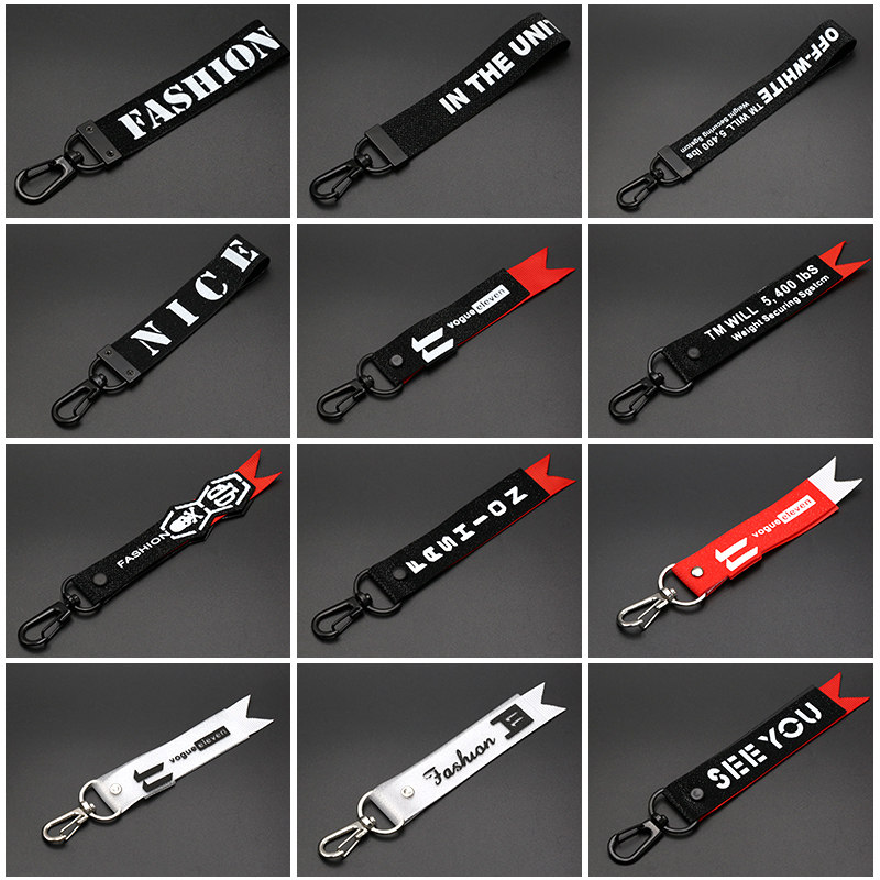 Colour letter floating with clothes pants Hooded Trousers Pendant decorated mobile phone Key buckle pendant webbing webbing with satin ribbon