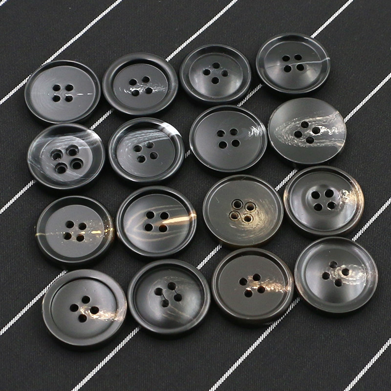 Black 100 hitch button BIG COAT AND WIND CLOTHING ACCESSORIES MALE WEST SUIT JACKET DECORATION BUTTONS WITH ROUND FOUR EYES AND FOUR EYES