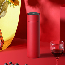 Intelligent thermos cup touch temperature sensing men's and women's multi-functional high-grade display temperature measurement stainless steel cup customization