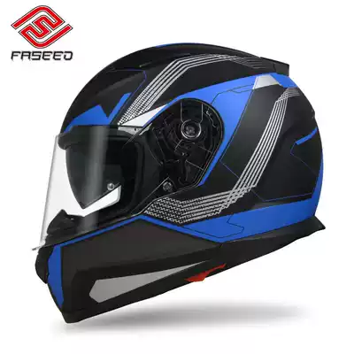 Italian FASEED locomotive safety helmet men's double lens full helmet personality cool locomotive four seasons full cover helmet