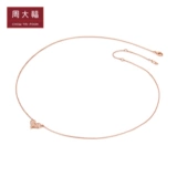 周大福 В эпоху Y будьте осторожны с крысами 18K Gold Diamond упрощенная роскошная сеть U180407