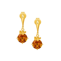 Chow Tai Fook ENZO 18K gold topaz earrings for women EZV8007
