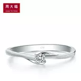 Экстренная эпоха Zhou Dafu y Будьте осторожны с цветочной любовью 18K золотое бриллиантовое кольцо Diamond Rings U149967 Женщины