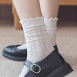 [2 двойная установка] Кружевные свайные носки ins японский грибок весной и летним тонкой полой сетью красные новые модели