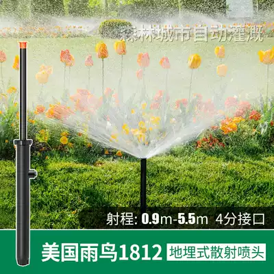 American Rain Bird 1812 automatic lifting 360 degree scattering nozzle buried garden lawn sapling automatic irrigation