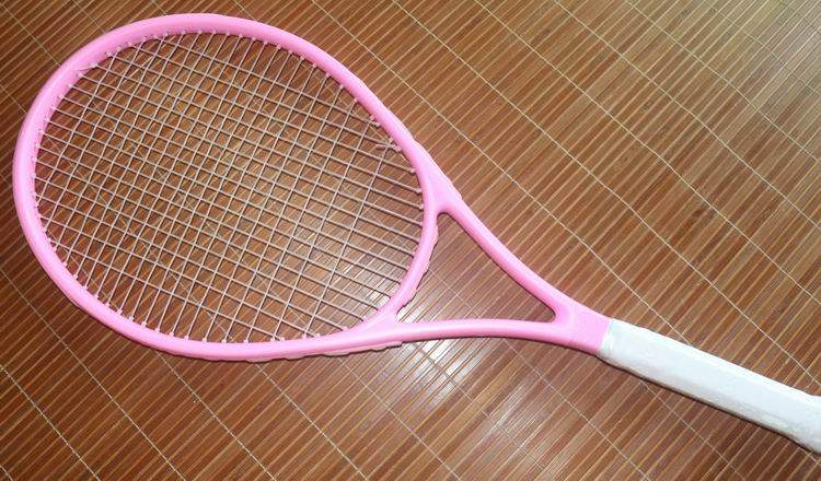 Matte women's special pink non-standard tennis racket composite carbon beginner tennis class elective tennis racket