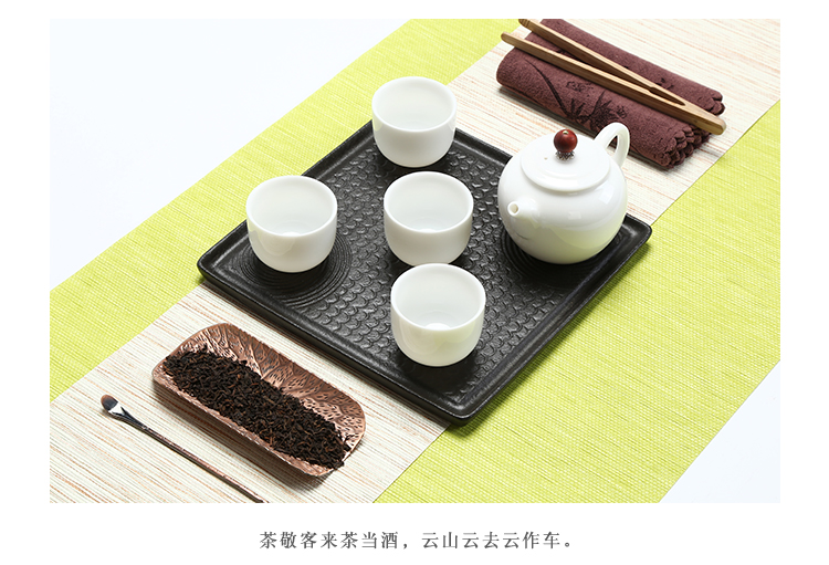 All ceramic tea tray to do big circular water tea sea kung fu tea tray melamine tea sets of office home