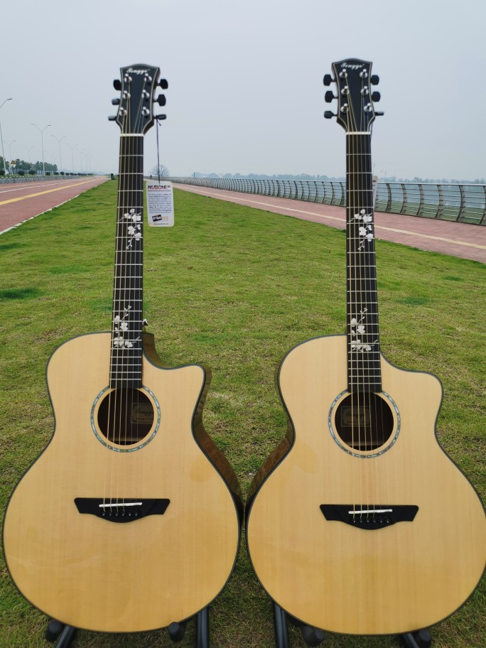 High quality 41 inch peach spruce single - board guitar guitar guitar