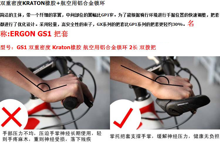 Poignées de vélo ERGON - Ref 2352393 Image 9