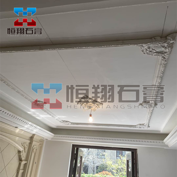 Eurostyle suspension ceiling Ceiling Plaster Thread Parquet Canopy Top Styling Corner Flower Light Pool Background Wall Plaster Line Styling Custom