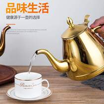 2021 new 2021 thickened stainless steel bubble restaurant with flower belt filter hotel teapot electromagnetic Chaozhou
