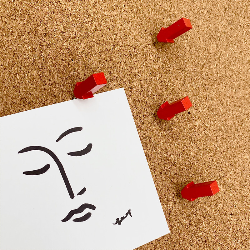 10 creative arrows Wooden Picture Nails Red Solid Map Labeling Soft Wood Board Photo Wall Trim Felt Press Nail