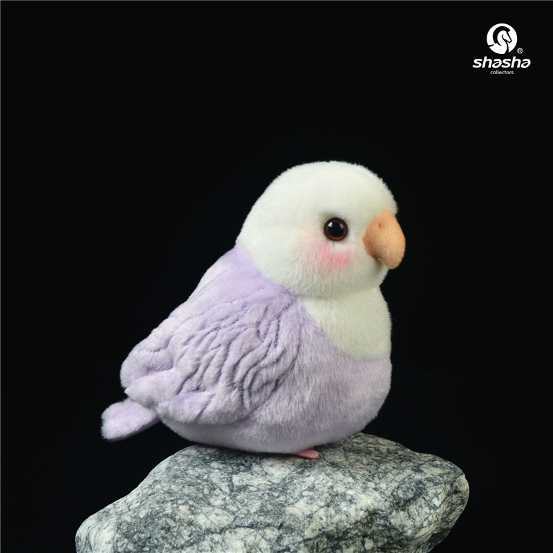 Cute Peony Parrot Toy, Purple Peony Parrot Plush Toy, Purple Isla Peony Parrot Stress-Relief Doll