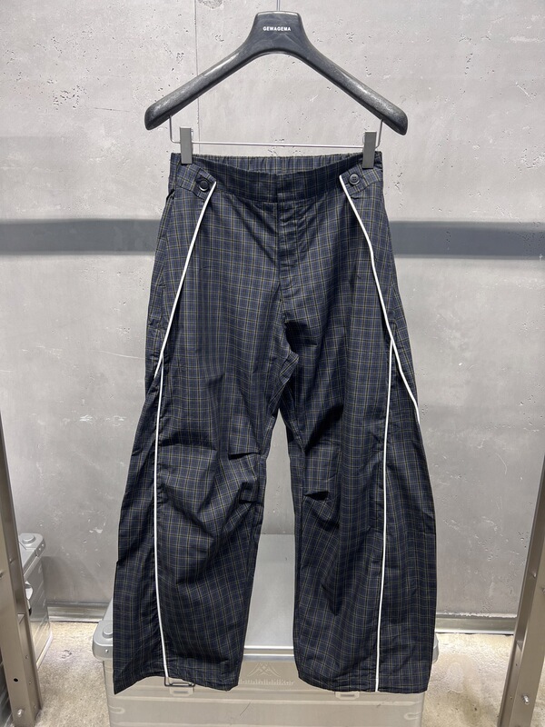 American-Style Heavyweight Gewagema2026 Spring/Summer New Deconstructed Retro Color-Block Plaid Original Casual Pants for Men