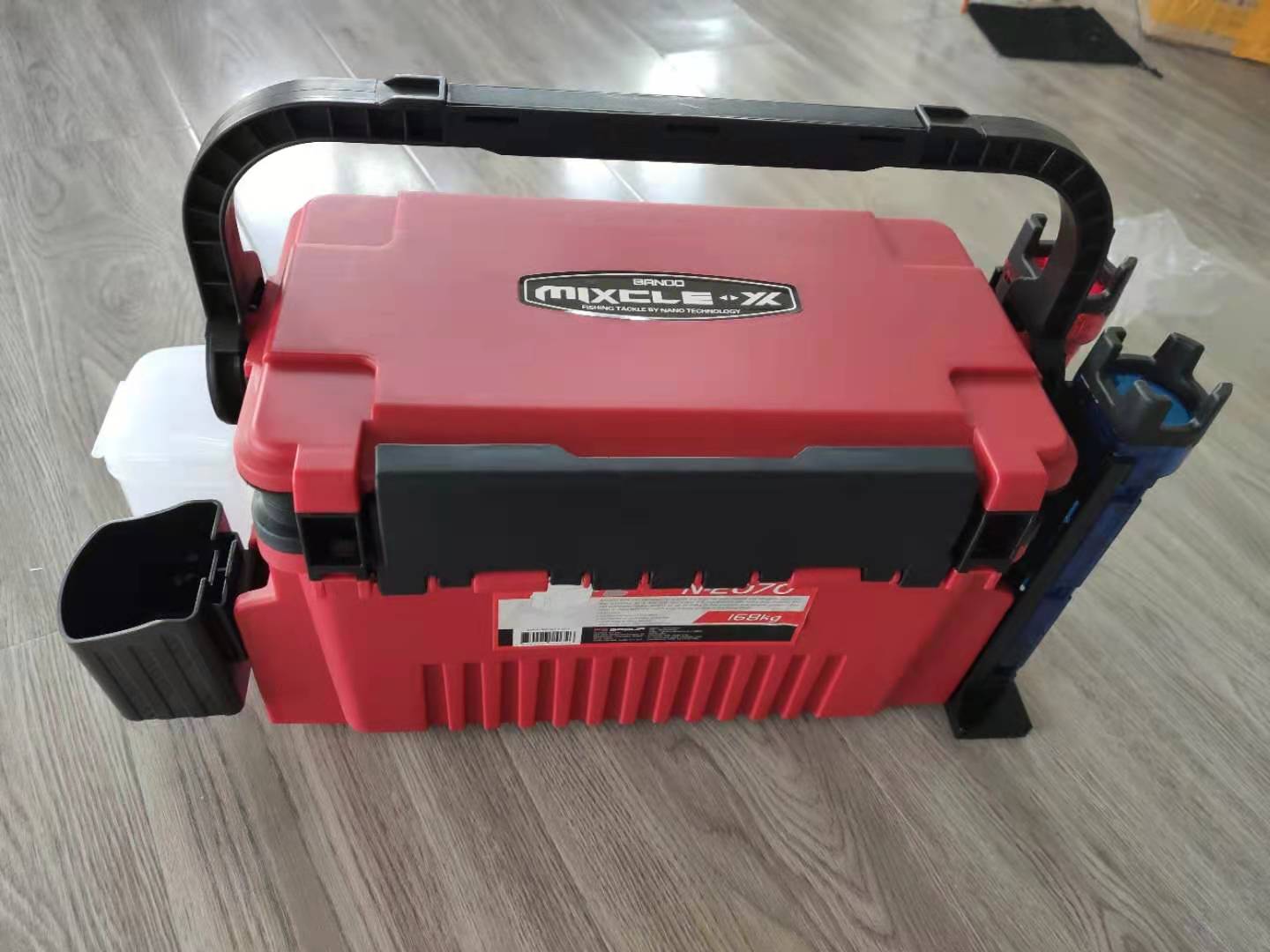 Minbon 2070 phishing box multifunctional double gear box tool accessories box can sit a human rod bait box water glass rack