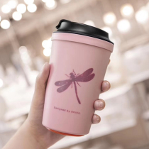 Taiwan Artiart Double Layer Carry-on Coffee Cup Anti-Upside Coffee Cup Plastic Minimalist Anti-Burn Portable Mug