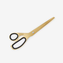 Danish asymmetric scissors stainless steel simple Nordic brass gold scissors office home photo props