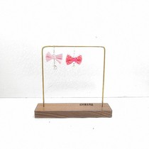 Solid wood earrings brass earrings display rack jewelry rack black walnut jewelry rack jewelry rack pylon display rack