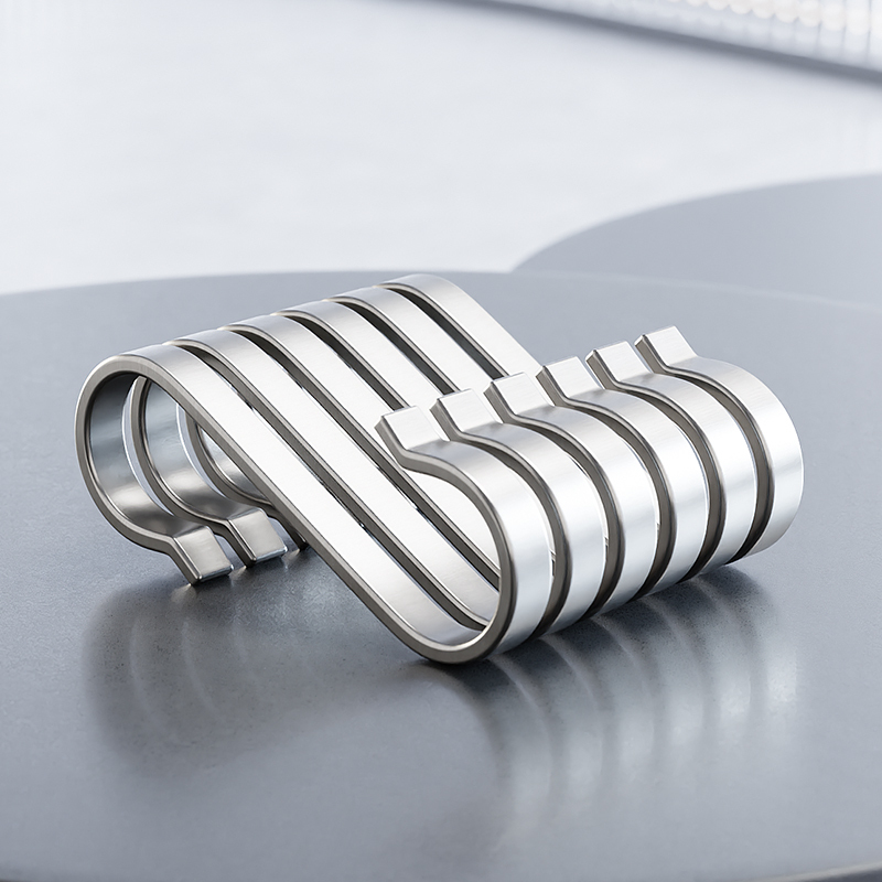 Thickened Stainless Steel S-Hook Kitchen Hook Clothes Hook Curved Hook S-Hook S-Shaped Hook for Hanging Bags, Clothes, Towels