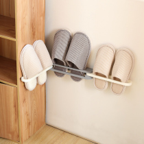 Toilet mop rack wall-mounted drain rack toilet non-hole storage artifact household foldable shelf