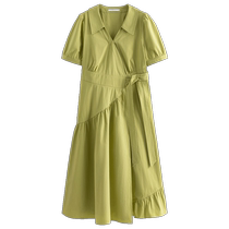 (Instant Discount) Single Bunch Plus Size Womens Summer Mambo Hepburn Style Elegant Wrap Slim Dress