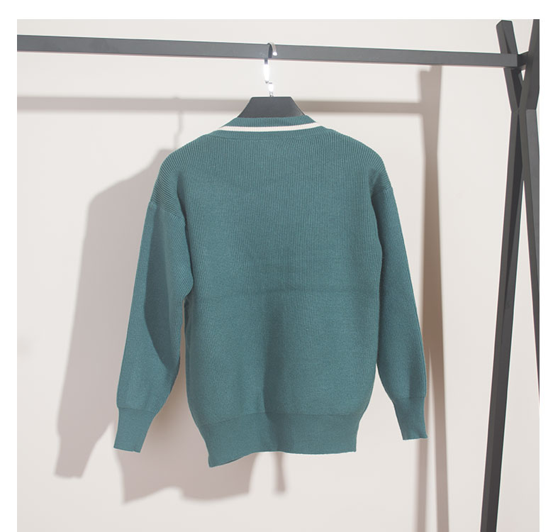 Thời trang mới casual knit cardigan 2018 Hàn Quốc tính khí đầu mùa thu áo len áo sơ mi ZB7139JD áo khoác cardigan