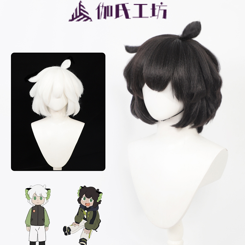【Gashi Workshop】Luoxiaohei's Battle Record Luoxiaohei Cosplay Wig Thickened Fluffy Silk Scalp Top Black and White Short Hair 【Gashi Workshop】Luoxiaohei's Battle Record Luoxiaohei Cosplay Wig Thickened Fluffy Silk Scalp Top Black and White Short Hair