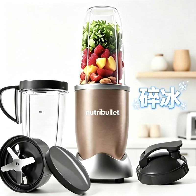Nutribullet Pro900W Small Light Food Anti-Inflammatory Blender for Smoothies, Crushed Ice, Vegetable and Fruit Juicer