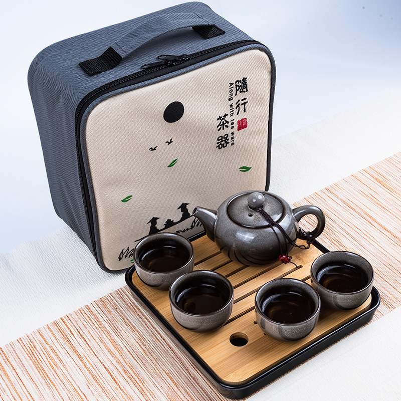Travel tea sets portable crack cup home a kung fu tea pot 2 two ceramic outdoors Travel packages