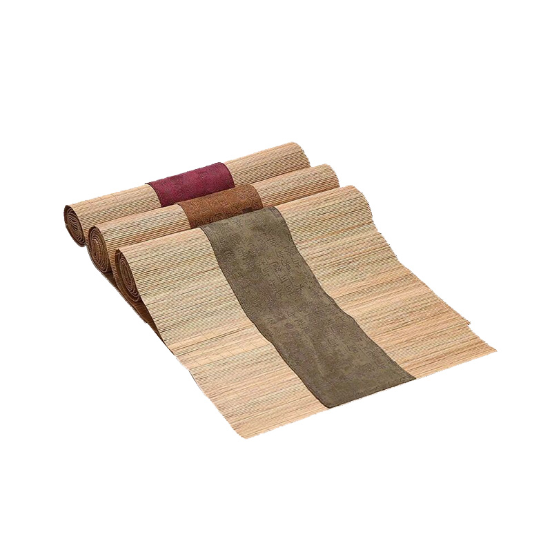 Mat kung fu tea table tea zen tea accessories bamboo cotton cloth art tea table flag hanging dry mercifully bamboo Mat