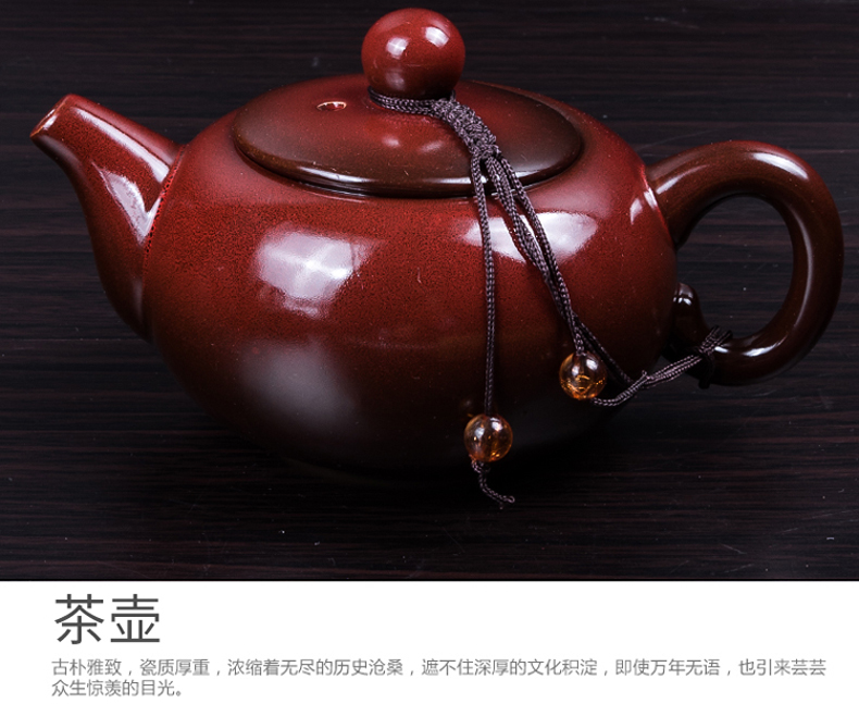 Ceramic tea set creative Chinese style household contracted kung fu tea pot set of a complete set of variable cup tea tureen