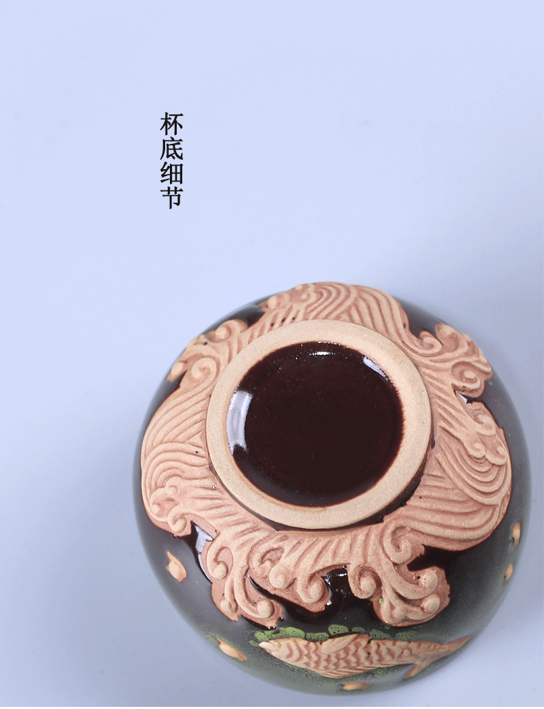 Household ceramic cups of tea one variable kung fu small teacups master single cup light tea bowl sample tea cup cup