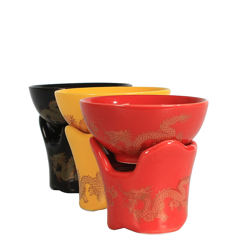 ) make tea tea filter red glaze creative ceramic tea tea every filter good kung fu tea accessories filter