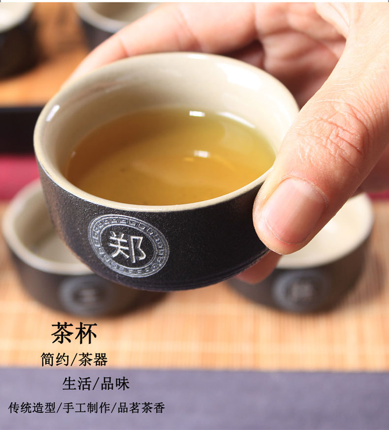 Ceramic cups of tea one kung fu master built light tea sample tea cup single cup free private custom carved lettering