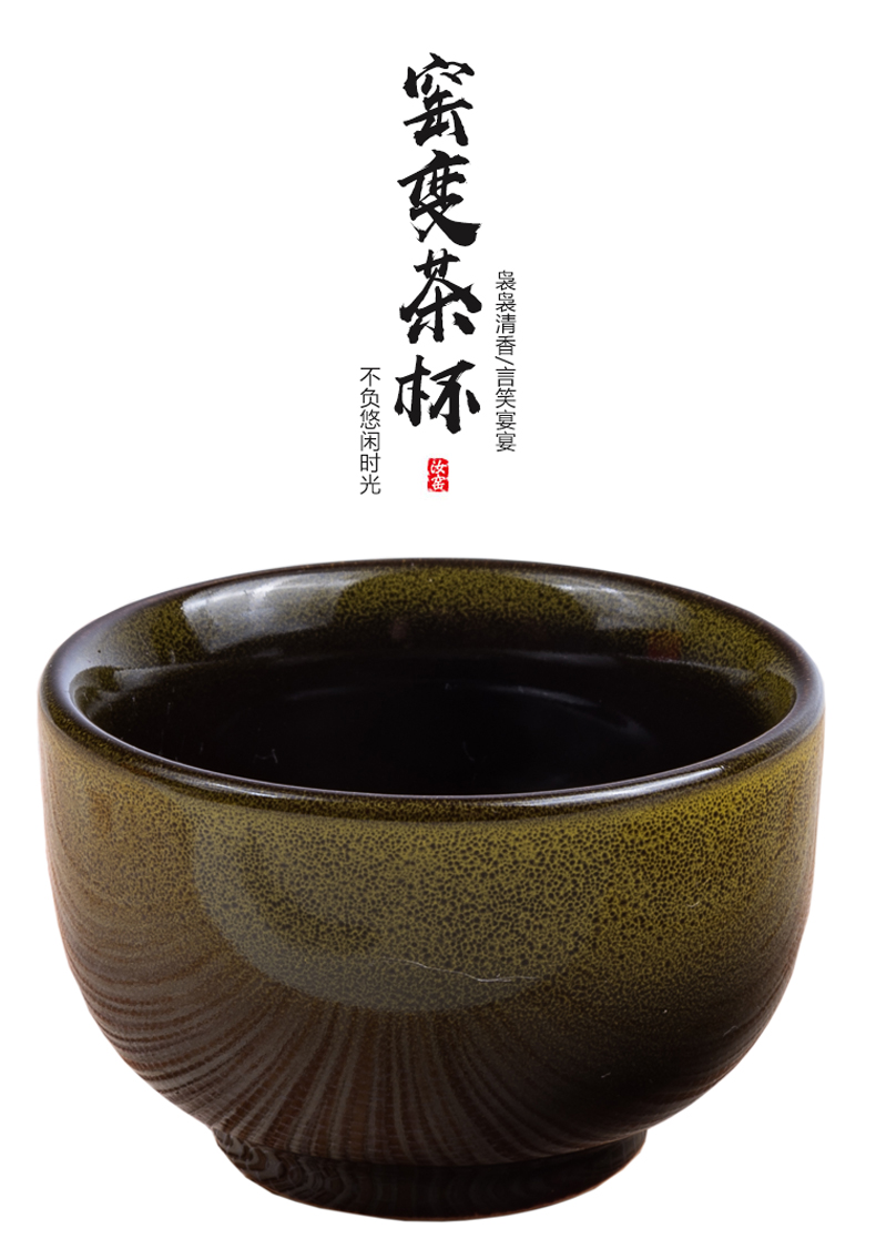 Up with ceramic cups of tea light kung fu small teacups master single cup light tea bowl sample tea cup cup home