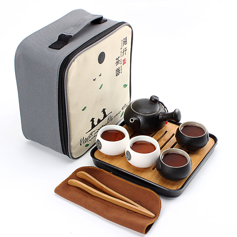 Travel tea sets portable crack cup home tea cup teapot ceramic mini is suing tourism kung fu