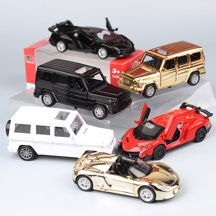 Small Car Cake Decoration Swing Decorated Alloy Off-road Car Sports Car With Light With Musical Off-road Car Sports Car Hem