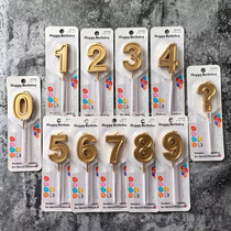 Party dress up supplies birthday wedding party candles gorgeous gold silver boxed digital candle 1 pack