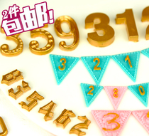Birthday Digital Chocolate Silica Gel Molds Turned Sugar Drip Glue Age Chocolate Cake Decoration Plug-in Digital Dies