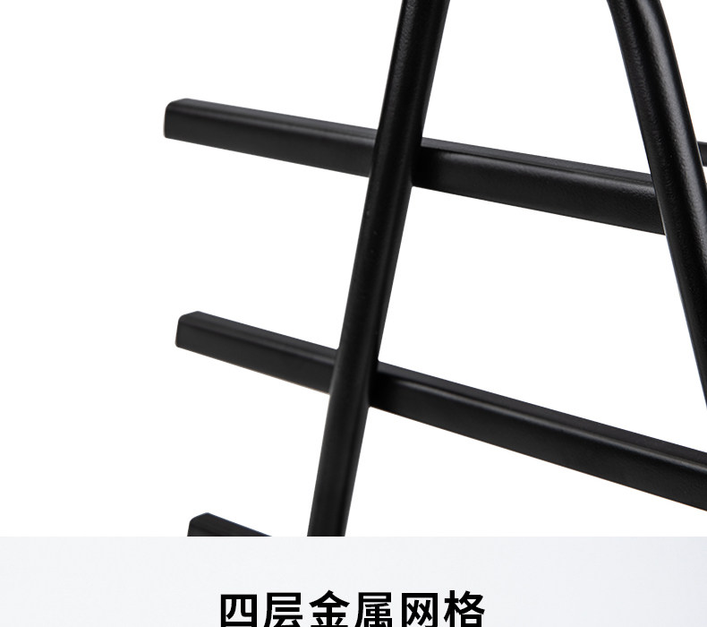 得力网状文件盘四层收纳框三层置物架金属档案框资料架9181/9184