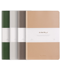 (50% off for 5 pieces) Deli New Sai leather notebook with high-end texture four colors and thickened cow neck pattern