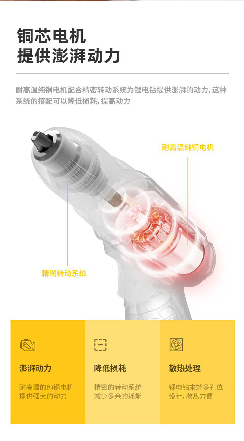 得力工具双锂电电钻18+1档充电钻手电钻电起子电动螺丝刀充电批