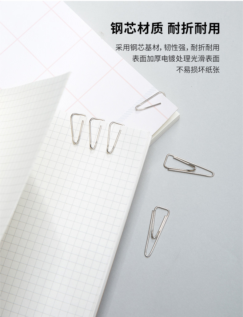 得力3#回形针0051 金属三角曲别针 加厚电镀不易生锈 100枚/盒 得力3#回形针0051 金属三角曲别针 加厚电镀不易生锈 100枚/盒