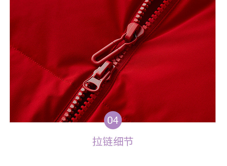 冰洁 女士加厚中长款羽绒服 90%充绒量 图12