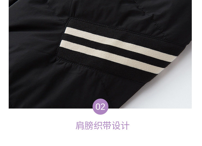 波司登旗下 冰洁 女士加厚中长款 貉子毛领羽绒服 90%含绒量 图9