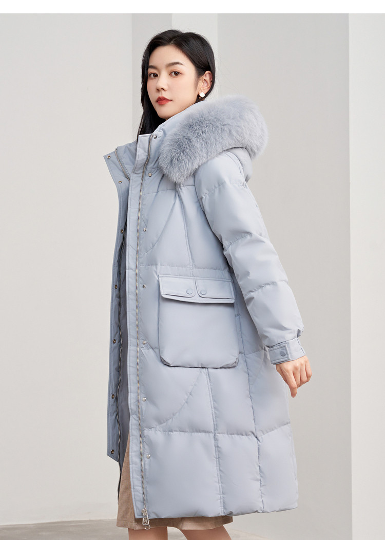 波司登旗下 冰洁 女士 轻奢狐狸毛领 白鸭绒羽绒服 90%含绒量 图14