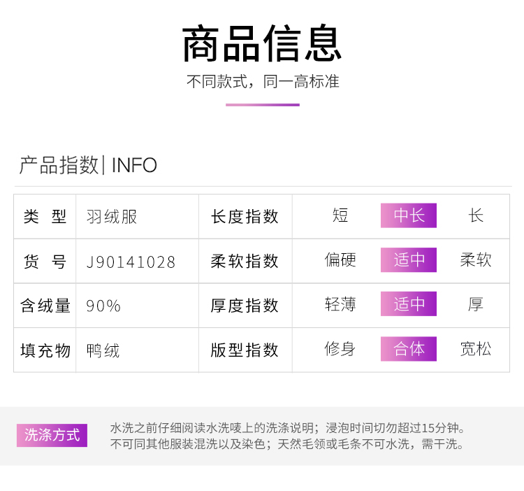 波司登旗下 冰洁 女士加厚大毛领 长款过膝羽绒服 图8