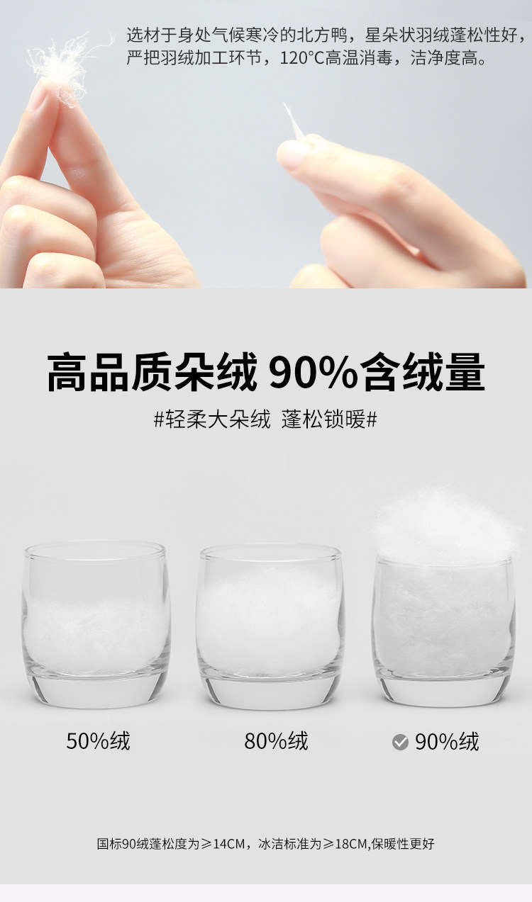 波司登旗下 冰洁 女士渐变色短款时尚羽绒服 90%含绒量 图6
